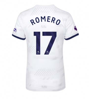 Tottenham Hotspur Cristian Romero #17 Primera Equipación Mujer 2023-24 Manga Corta